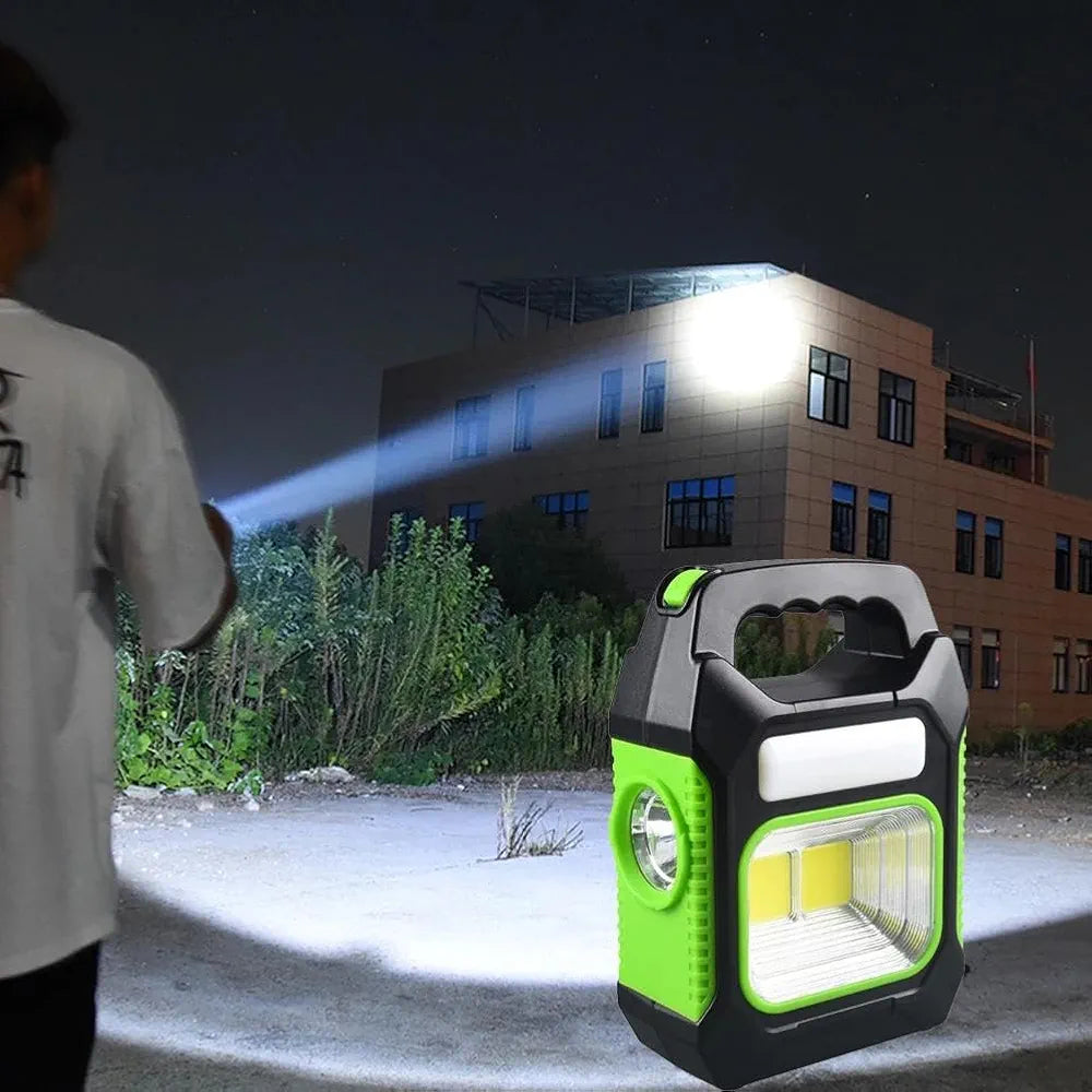 Linterna para Emergencias Led Solar 3 En 1 USB Recargable