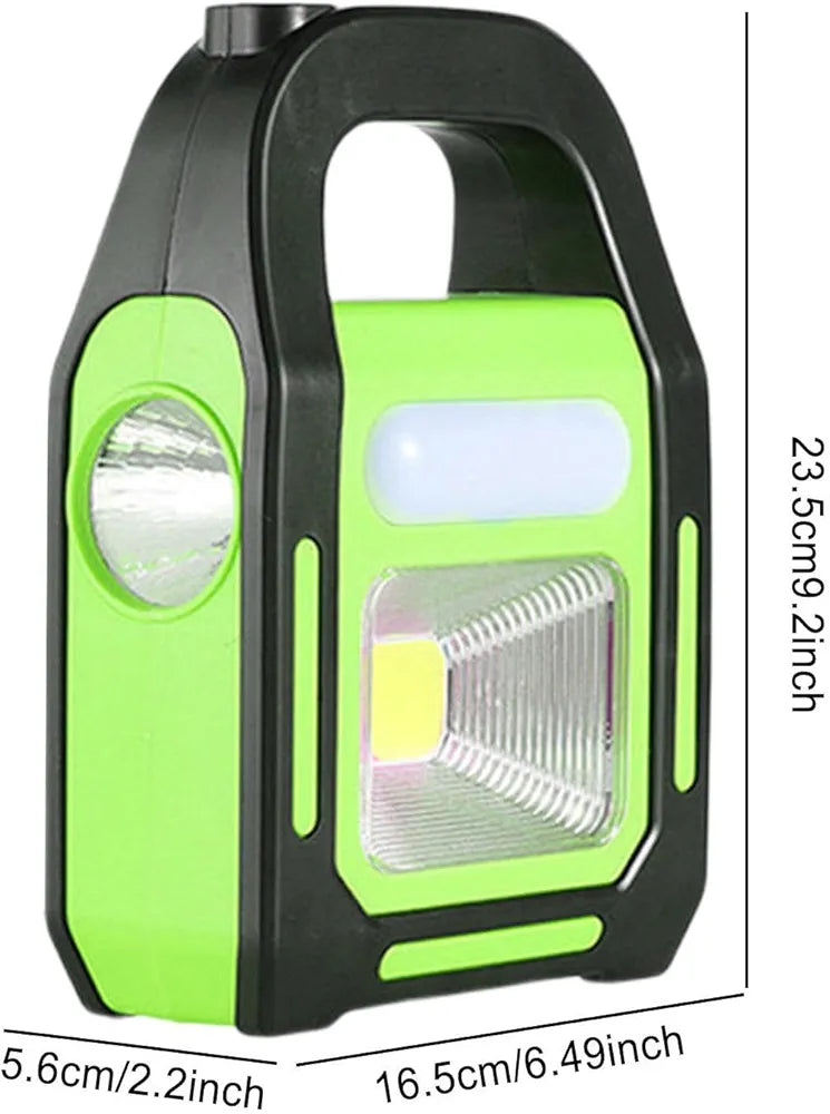 Linterna para Emergencias Led Solar 3 En 1 USB Recargable